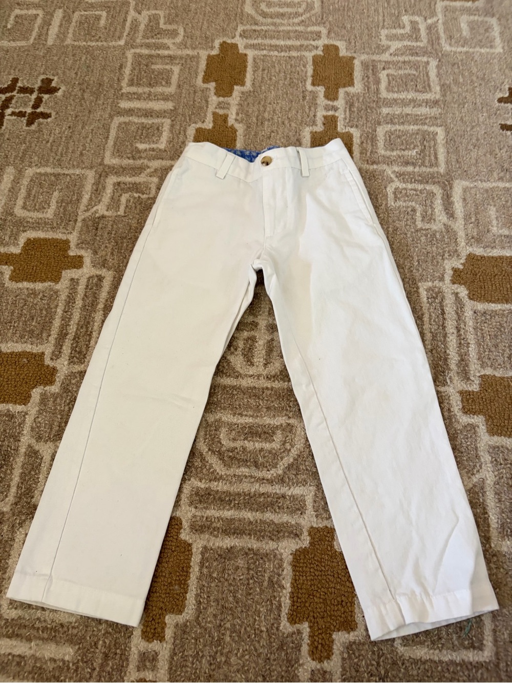 Kids White Chino Pants - Classic Straight Fit